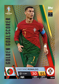 Cristiano Ronaldo Portugal Topps Match Attax EURO 2024 Golden Goalscorer #GG9